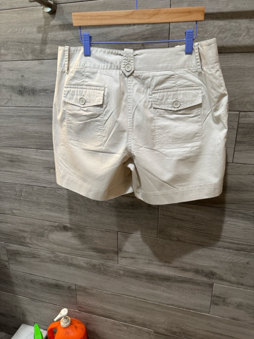 Talbots Beige Cargo Shorts with Flap Pockets - Picture 4 of 5